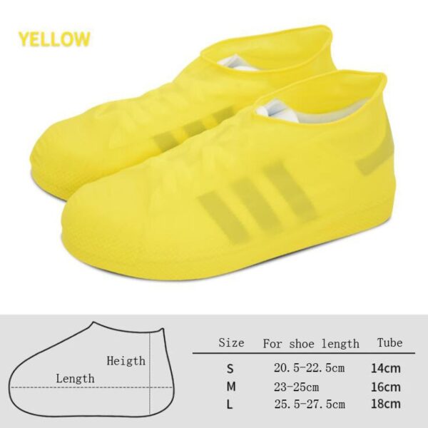 Outdoor latex shoe cover rainy day waterproof thickening non-slip wear foot cover