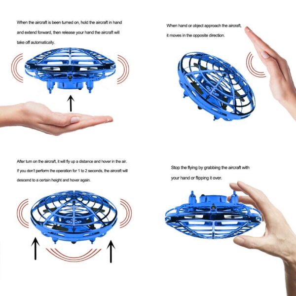 Mini Helicopter UFO RC Drone Infraed Hand Sensing Aircraft Electronic Model Quadcopter flayaball Small drohne Toys For Children