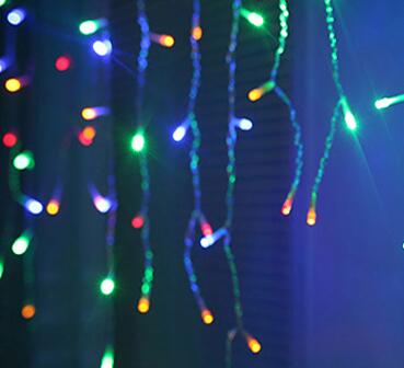 1x 5m droop 0.4-0.6m Led Curtain Icicle String Lights New Year Wedding Party Garland Led Light for Outdoor Christmas Decoration