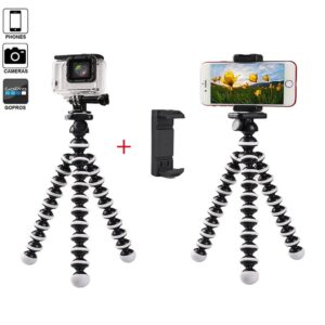Mini Octopus Tripod Holder Mobile Phone Tripod Gorillapod For iPhone Samsung Universal Smartphone Sports Camera Stand With Clip