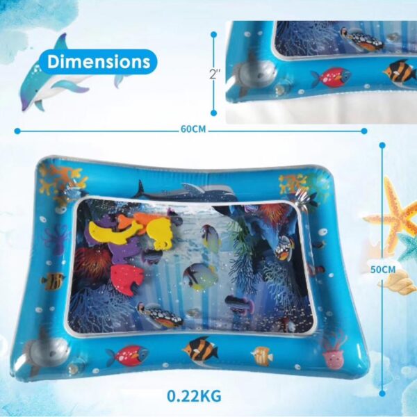 Baby Water Play Mat Tummy Time Toys Newborns Playmat PVC Toddler Baby Carpet Fun Activity Inflatbale Mat Gift For Kids