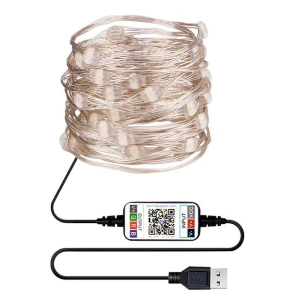 Bluetooth Light String Mobile Phone APP Copper Wire Light String Remote Control